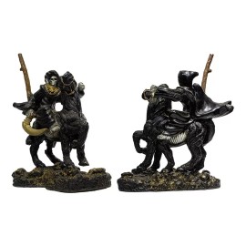 Imagen De Resina Santa Muerte Caballo 6 Patas 36 Cm