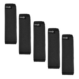 Cosmos 5 Pcs Black Color Comfort Neoprene Handle Wraps/Handle Grip/Luggage Identifier for Travel Bag Luggage Suitcase