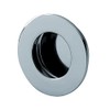 Circular Low Profile Recesesd Flush Pull - 50mm Diameter- Bright
