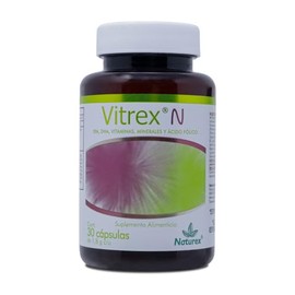 Vitrex N vitaminas ácido fólico EPA y DHA 30 cápsulas