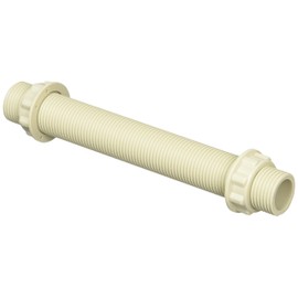 Mirai Industry CDP-16S Total Screw Pipe, Total Screw Length 6.3 inches (160 mm), Nominal Screw G1/2, Mounting Hole Diameter 0.8 - 0.9 inches (21 - 22 cm), Beige
