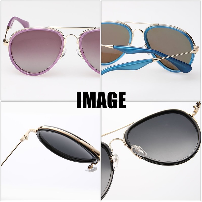 [10303+U] Polarized Sunglasses U04 (Semi Hard Case Included) Teardrop UV