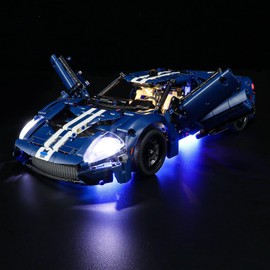 MENZAVA Light Set Compatible with 42154 Ford GT 2022 Technic - LED Lighting Set for Building Blocks Model - Model Set Not Included