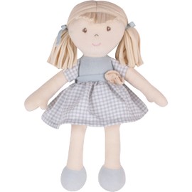 Tikiri 8565024 Bonikka Li'l Neva Cuddly Doll, Rag Doll for Babies and Children from 0+ Months, 25 cm