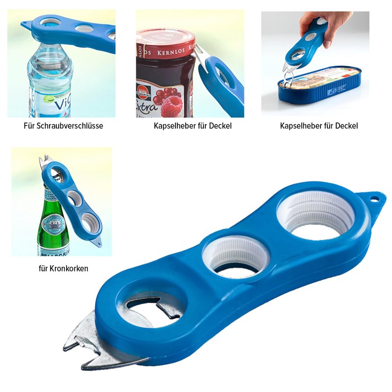 3 PAGEN® Lid Opener 4-in-1 - Multi Opener for Various