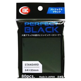 KMC Perfect Black Card Barriers, 80 Count