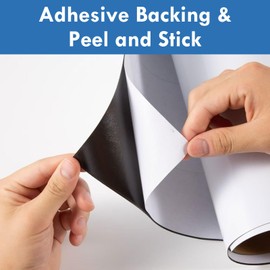 HeatPomelo Magnetic Whiteboard Sticker - Adhesive Backing 48" x 36" Dry Erase Board for Wall Whiteboard Contact Paper for Kids Office Home Include Marker Magnet Eraser