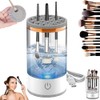 Limpiador Eléctrico para Brochas de Maquillaje, Portátil Automático con Recipiente