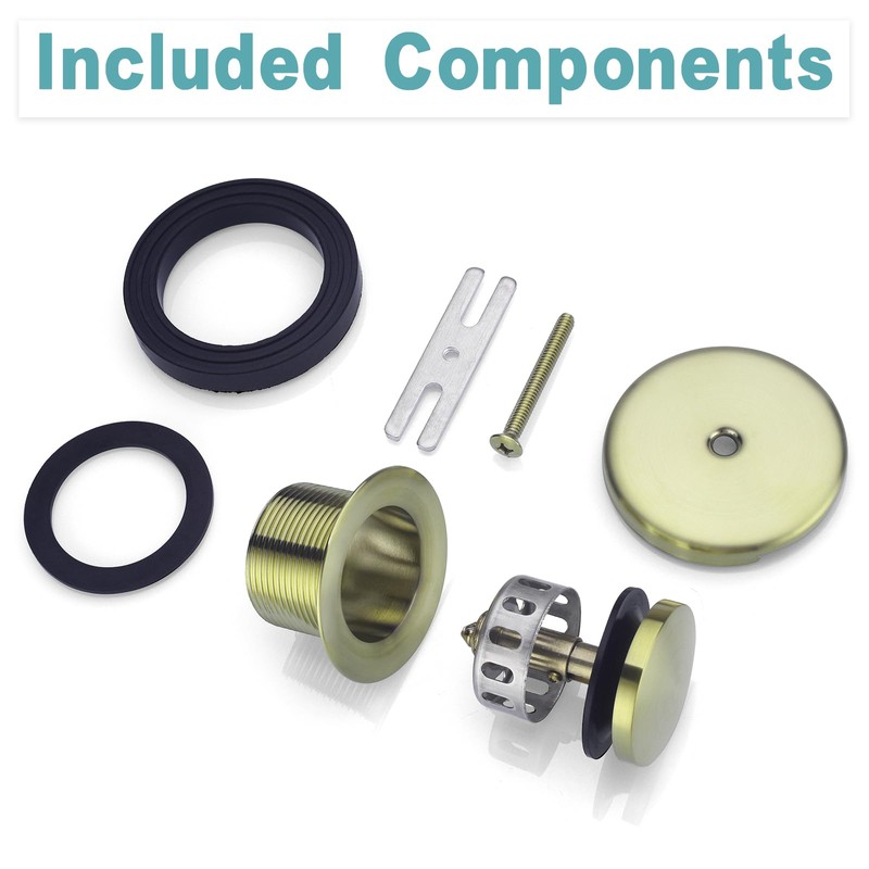 BESTILL Tip-Toe Bathtub Drain Bath Tub Trim Set Conversion Kit