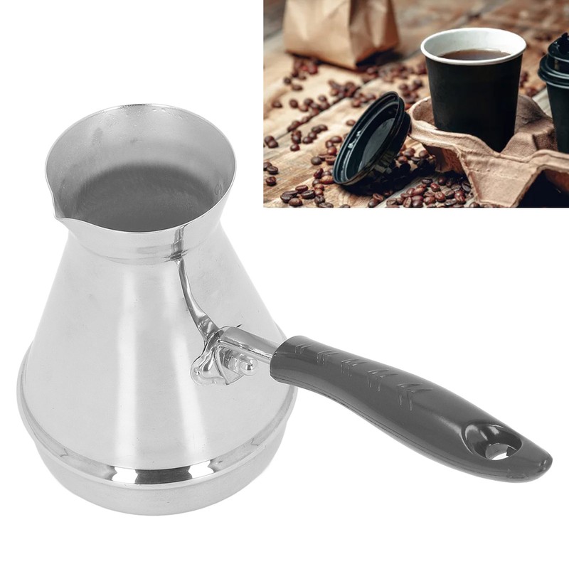 2PCS Turkish Coffee Pot Stainless Steel Stovetop Pour Over Coffee