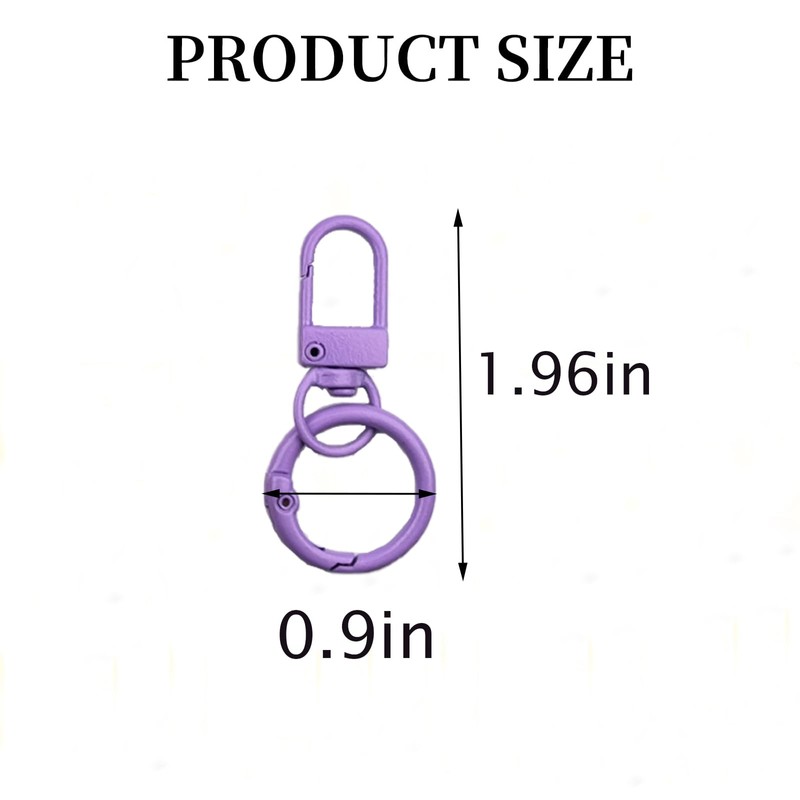 30 Pcs Lobster Claw Clasp, Keychain Clips Accessories Swivel Keychain