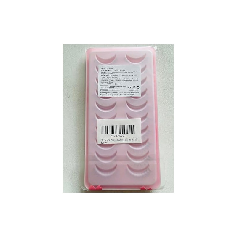 3D False Eyelashes, Natural Eyelashes, Pure Handmade Natural Look, Fluffy