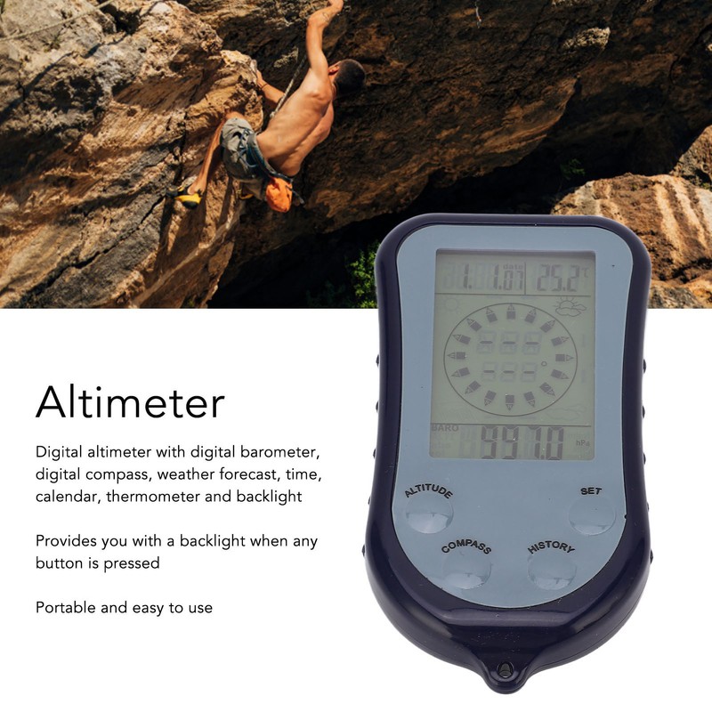 Altimeter Digital Multifunction Barometer Outdoor Compass Electronic Thermometer Tester