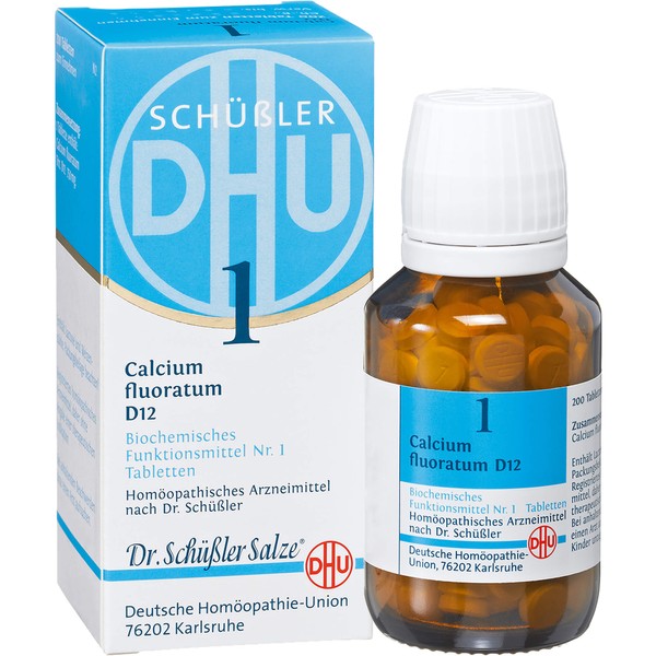 DHU Schüßler-Salz Nr. 1 Calcium fluoratum D12 Tabletten, 200 pcs. Tablets