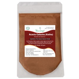 Yauvanya Natural Acacia Catechu Powder | Katha Powder for Rich Brown Hair Color | Hair Mask | Hair Conditioning | No Preservatives | No Chemicals | Vegan- 100 gms