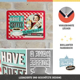 Nostalgic Art Say it 50's 26105 Have A Coffee Tin Plate Sign 15 x 20 CM