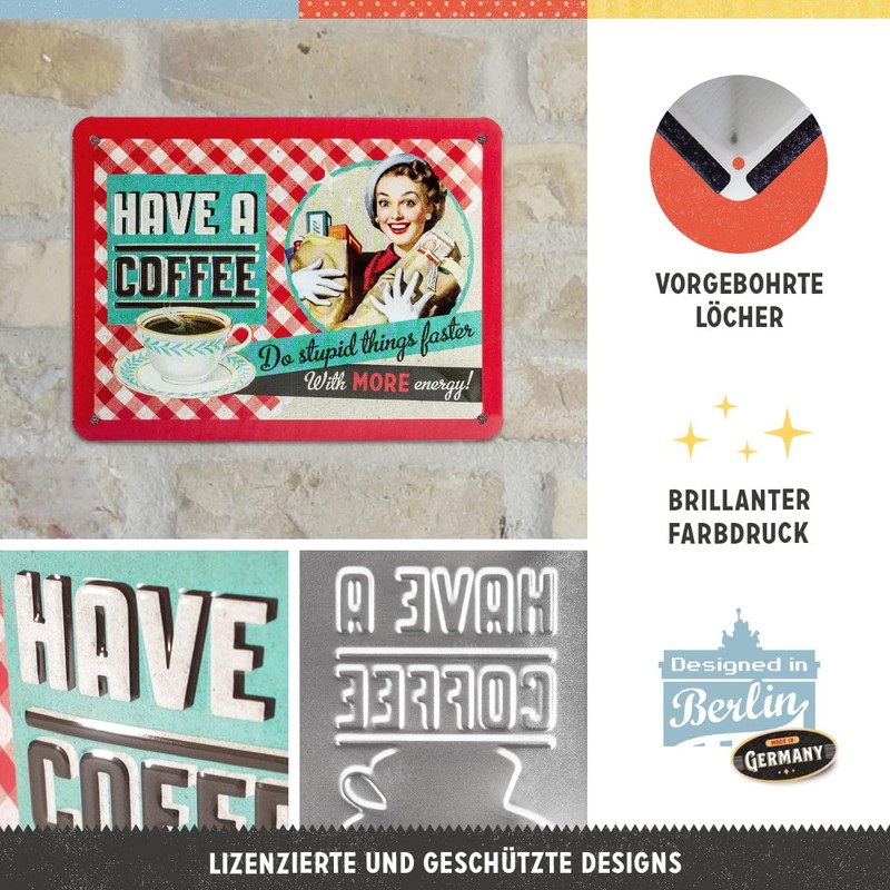 Nostalgic Art Say it 50's 26105 Have A Coffee Tin