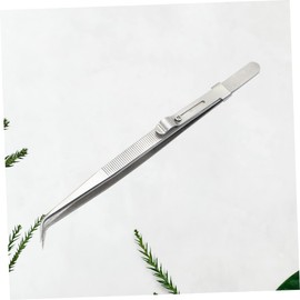 minkissy Steel Elbow Tweezers Set Multifunctional Pointed Repair Tweezers Kit for Jewelry Diy Crafts and Manicure Durable Stainless Steel Anti-slip Design for Precision Tasks