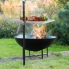 only fire Swivel Campfire Grill Adjustable Open Fire Grill Grate,