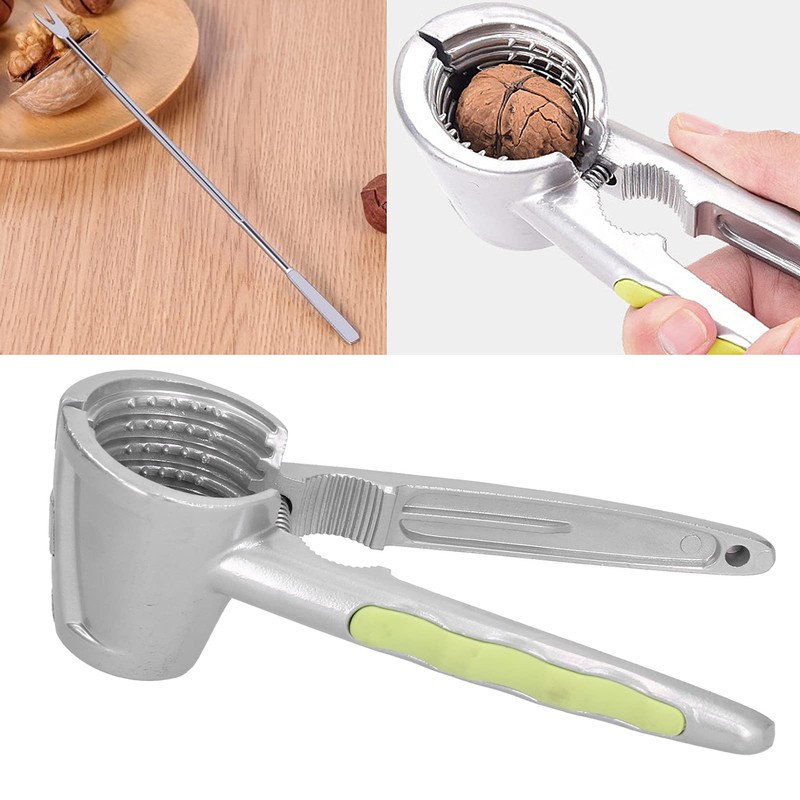 Multifunctional Walnut Nut Pliers, Metal Nut Cracker Opener with Walnut
