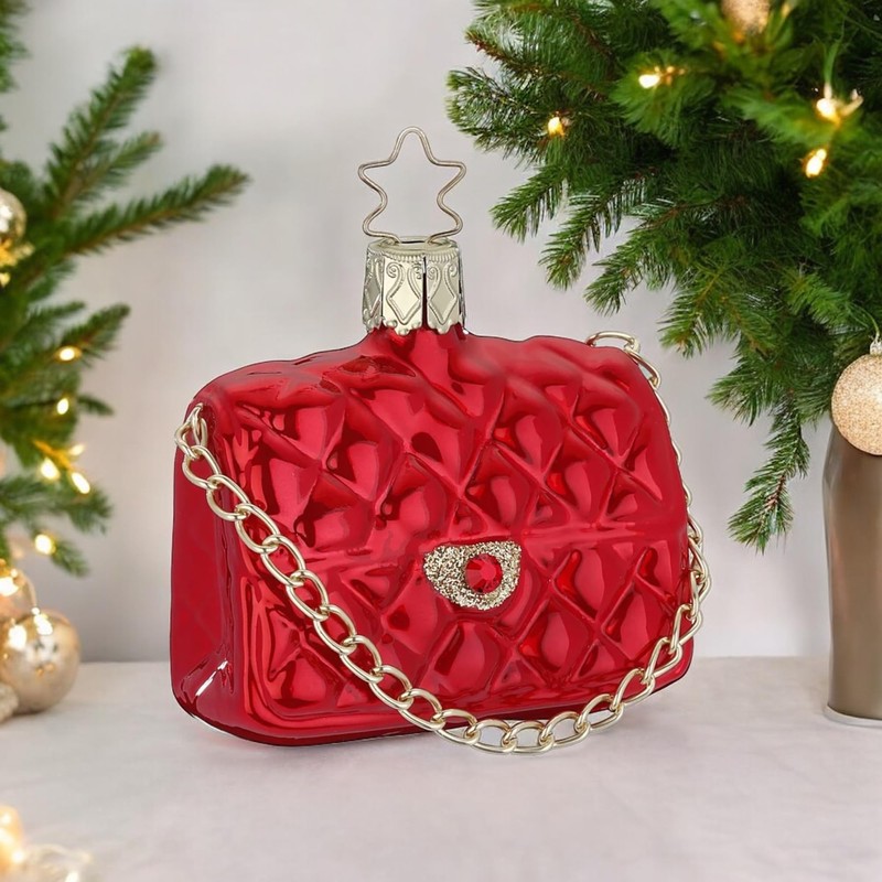 Inge-glas Red Clutch Bag 6cm