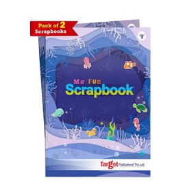A4 Scrapbooks for Kids (Pack of 2, 32 Pages each) | DIY Scrapbooking Photo Album | Colourful Scrapbook | Perfect Photo Book for Birthday, Anniversary, Wedding, School Project | Multicolor