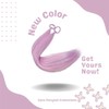 Pink Purple Blended Ponytail Extensions With Tinsel for Women and