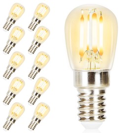 muyuua E14 LED Warmweiß Glühbirne: 10er Pack 2700K Leuchtmittel 4W Vintage Lampe Ersatz 40 Watt ST25 Retro Birne Glas Nostalgie Filament Glühlampe Nicht Dimmbar für Wohnzimmer Küchen Esstisch Bar