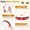 sourcing map 1 Pcs Tambourine Drum 10 Inch Wood Hand