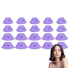 20pcs Curlers to Sleep in - No Heat Rollers, Self Grip, Mushroom Shaped Set for Hair Dressing