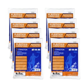 Tarpaulin / Protective Film 4 x 5 m - 20 m² (Pack x 8, Medium)