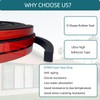 Tintvent Solid Rectangle Rubber Seal with High Tack Self-Adhesive Tape,