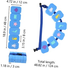 Cinturón de Material Eva de Natación Flotante para Niños Diseño Ajustable Ayuda para Entrenamiento y Seguridad en Piscina y Natación