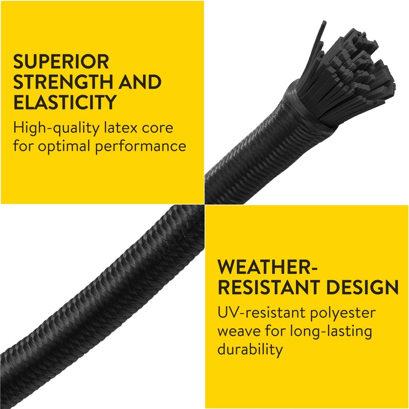 PRETEX Set of Bungee Shock Rope with Hook and Crimping