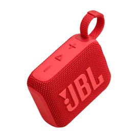JBL Go 4 - Ultra-Portable, Waterproof and Dustproof Bluetooth Speaker, Big Pro Sound with punchy bass, 7-Hour Built-in Battery, Made in part with recycled materials (Red)