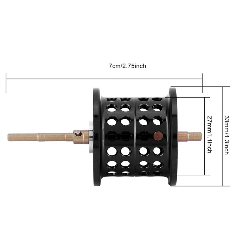 Aluminum Fishing Round Bearing Reel Spool for PMAX3/BMAX3/SMAX3 Casting Reels