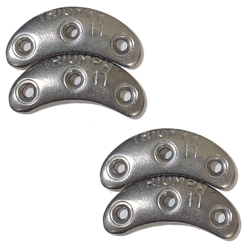 TRIUMPH Vintage Steel Shoe Toe Guard Plate, Silver