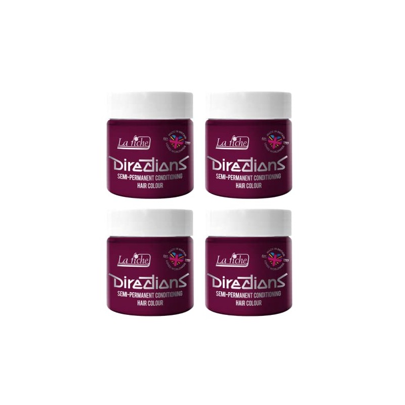 La Riche Directions Semi-Permanent Hair Colour 100ml Tin 4 Pack