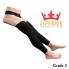 Ziperior No Foot 20-30 mmHg Compression Inside Leg Zipper Wide