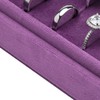 Velvet Ring Organizer Display Tray Jewelry Box Earring Holder Case