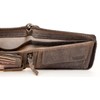 Men's Genuine Leather Metal Zip-Around RFID Genuine Leather Wallet with