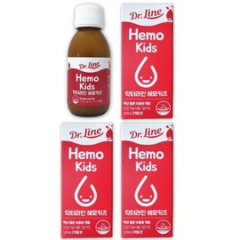 Dr. Line Hemokids Strawberry Flavored Iron Supplement Children's Iron 180 Days' Supply / 닥터라인 헤모키즈 딸기맛 철분제 어린이 철분 총 180일분