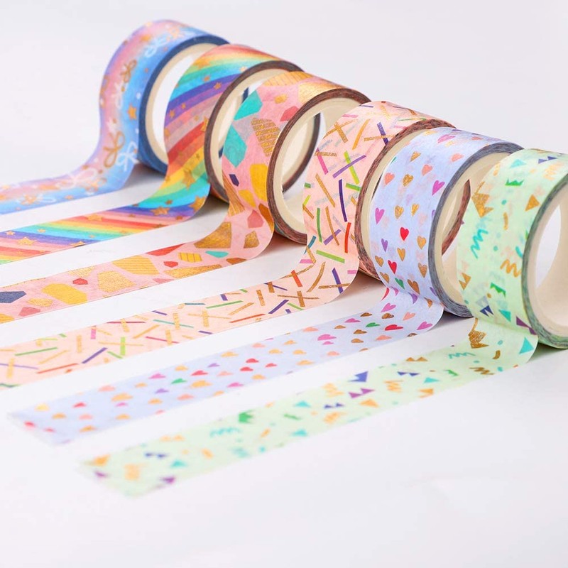 Feelava Washi Tape, 12 Rolls Washi Tape Set, Decorative Washi