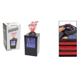 SUPER SAVINGS SHOP NEW DIGITAL PROJECTION CLOCK WITH LED RAY ALARM BLACK COLOR CLOCK RRP £39.99