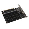 Adapter Card 4 Port M.2 NVMe SSD to PCIE X16