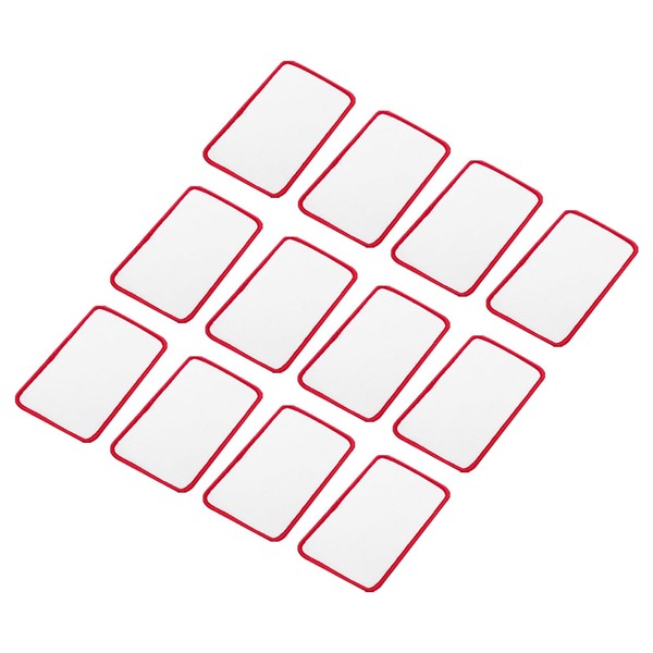 MECCANIXITY 15pcs Sublimation Patch Blank, 10x6cm/3.94x2.36 Inch Rectangle Fabric Iron-on