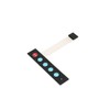 JESSINIE 3Pcs 1x5 Matrix Array Membrane Switch 5 Key Display