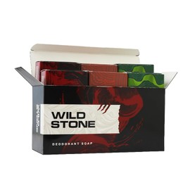 Metrey Herbotech Wild-Stone. Men's Bathing Soap Set, Pack of 6, Ultra Sensual, Forest Spice, Musk, 100g Each