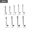 AZNABLE Socket Wrench, Hex, Hex Wrench, Offset Wrench, L Type,