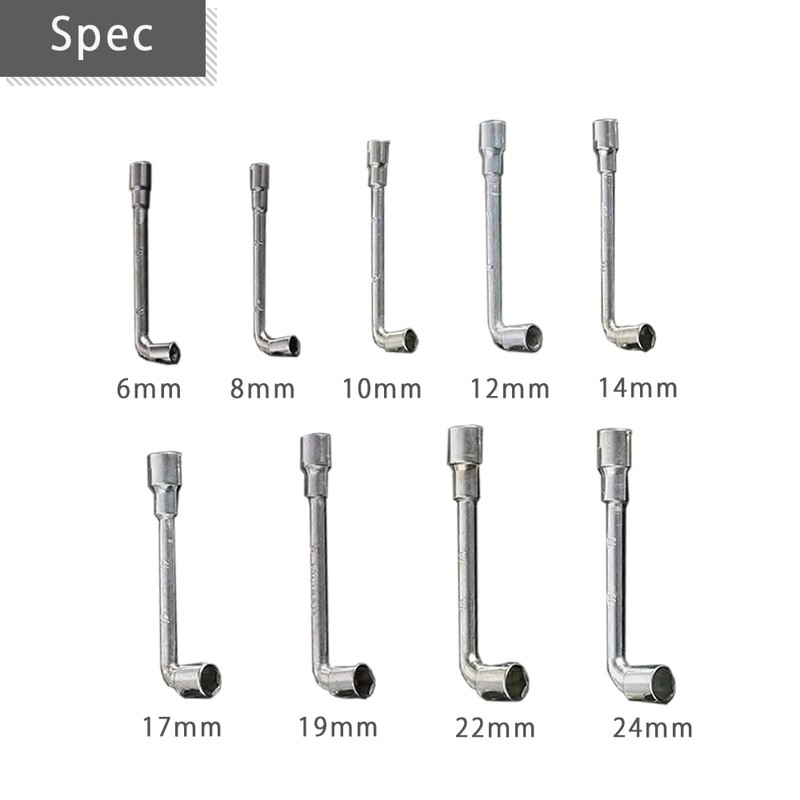 AZNABLE Socket Wrench, Hex, Hex Wrench, Offset Wrench, L Type,